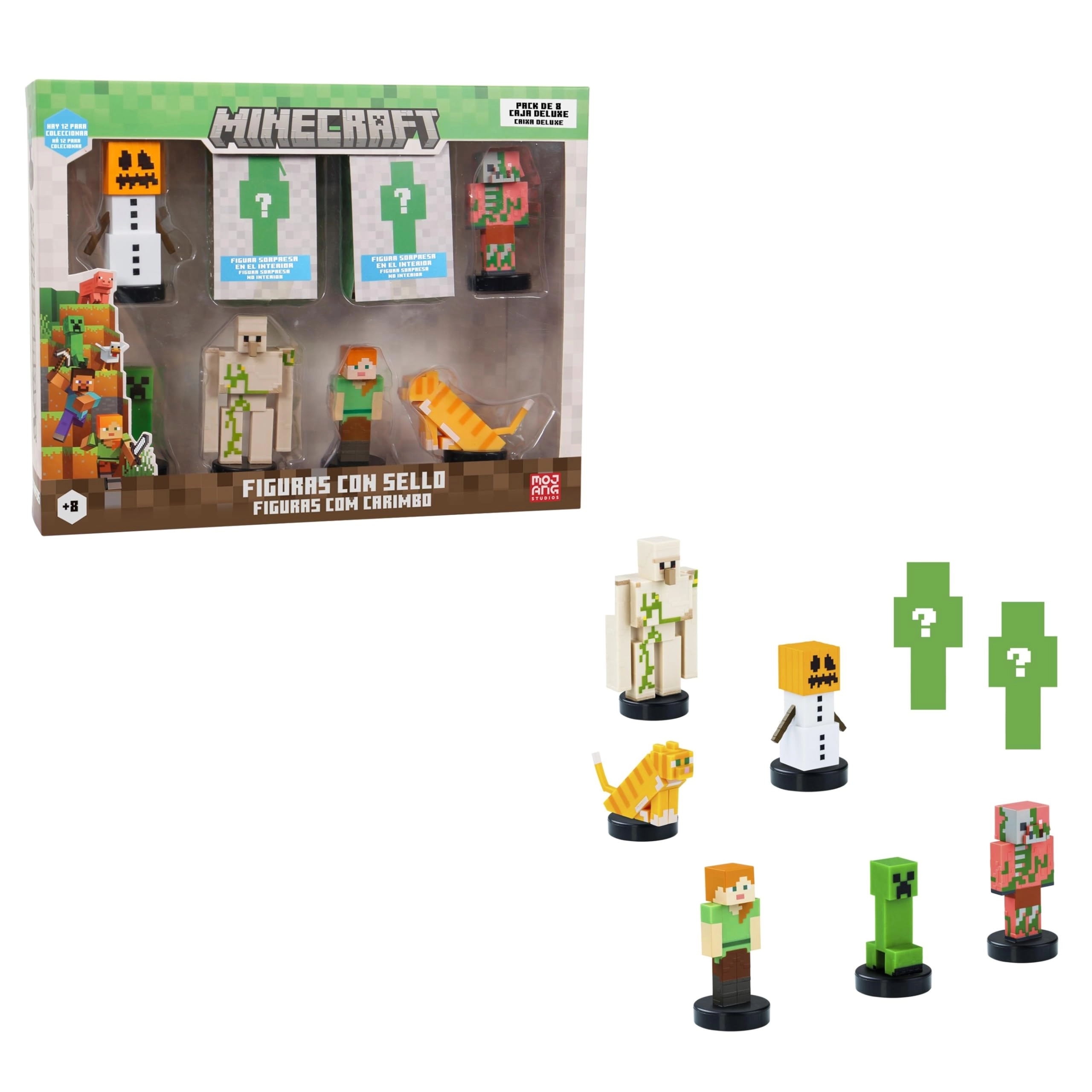 Bizak Minecraft Pack of 8 - Minecraft Character Video Game