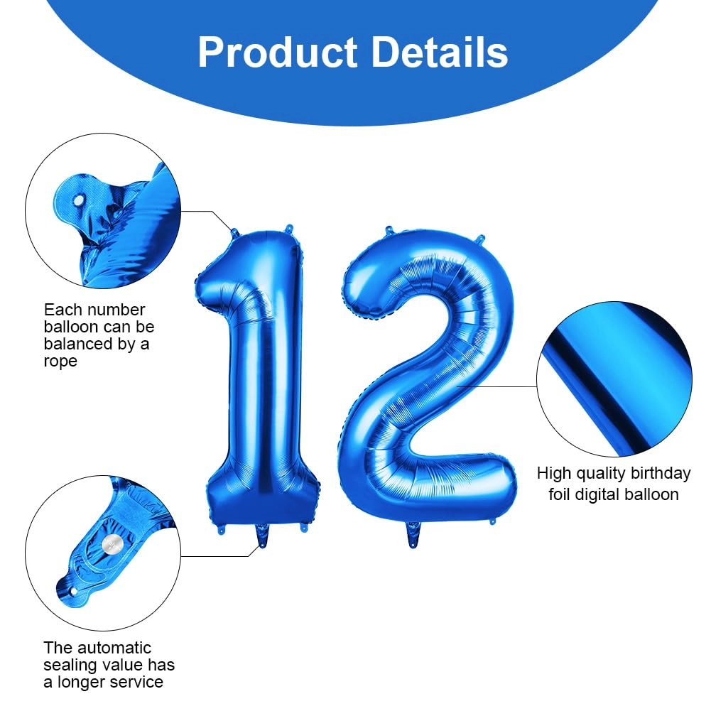 Number 12 Balloon - 2 piece(s)