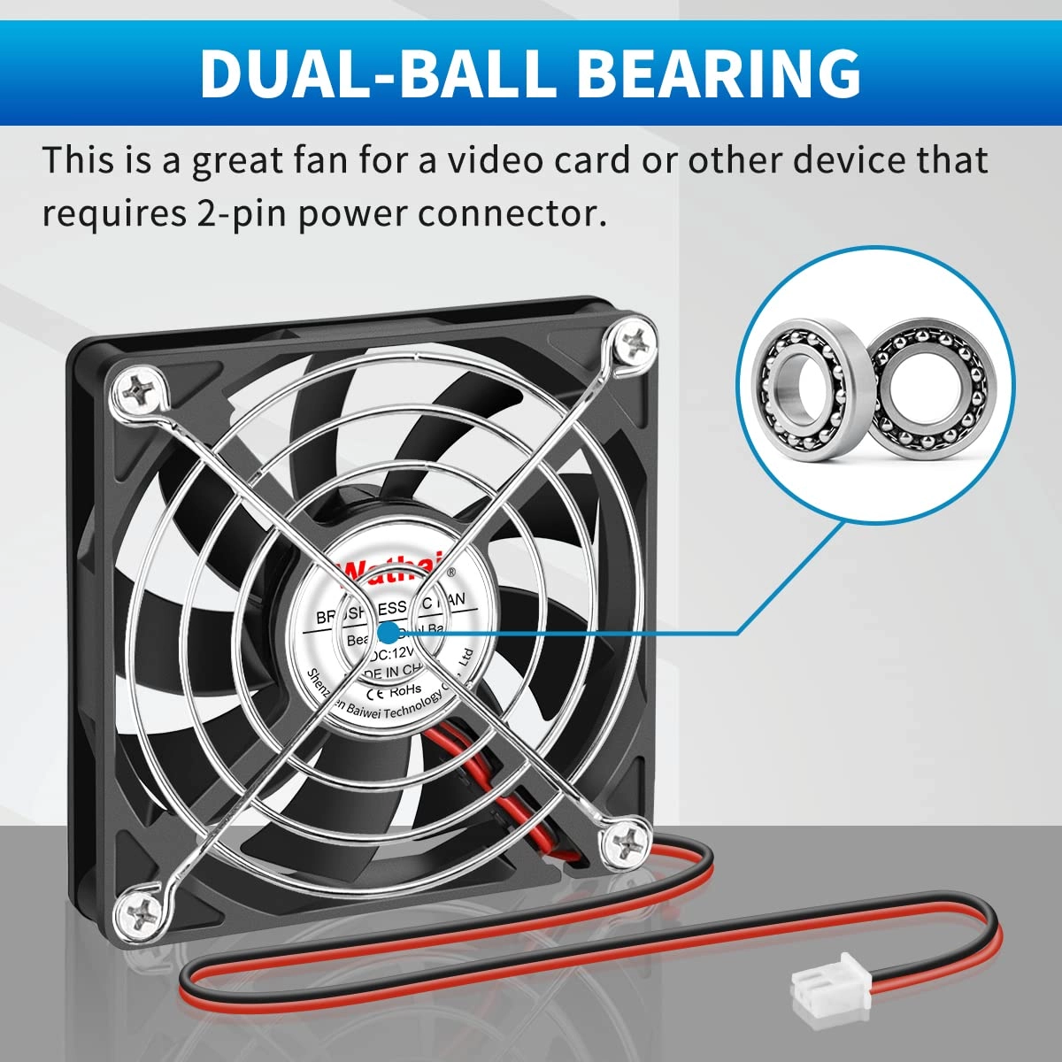 Cooling Fan - 2 Pack 80mm