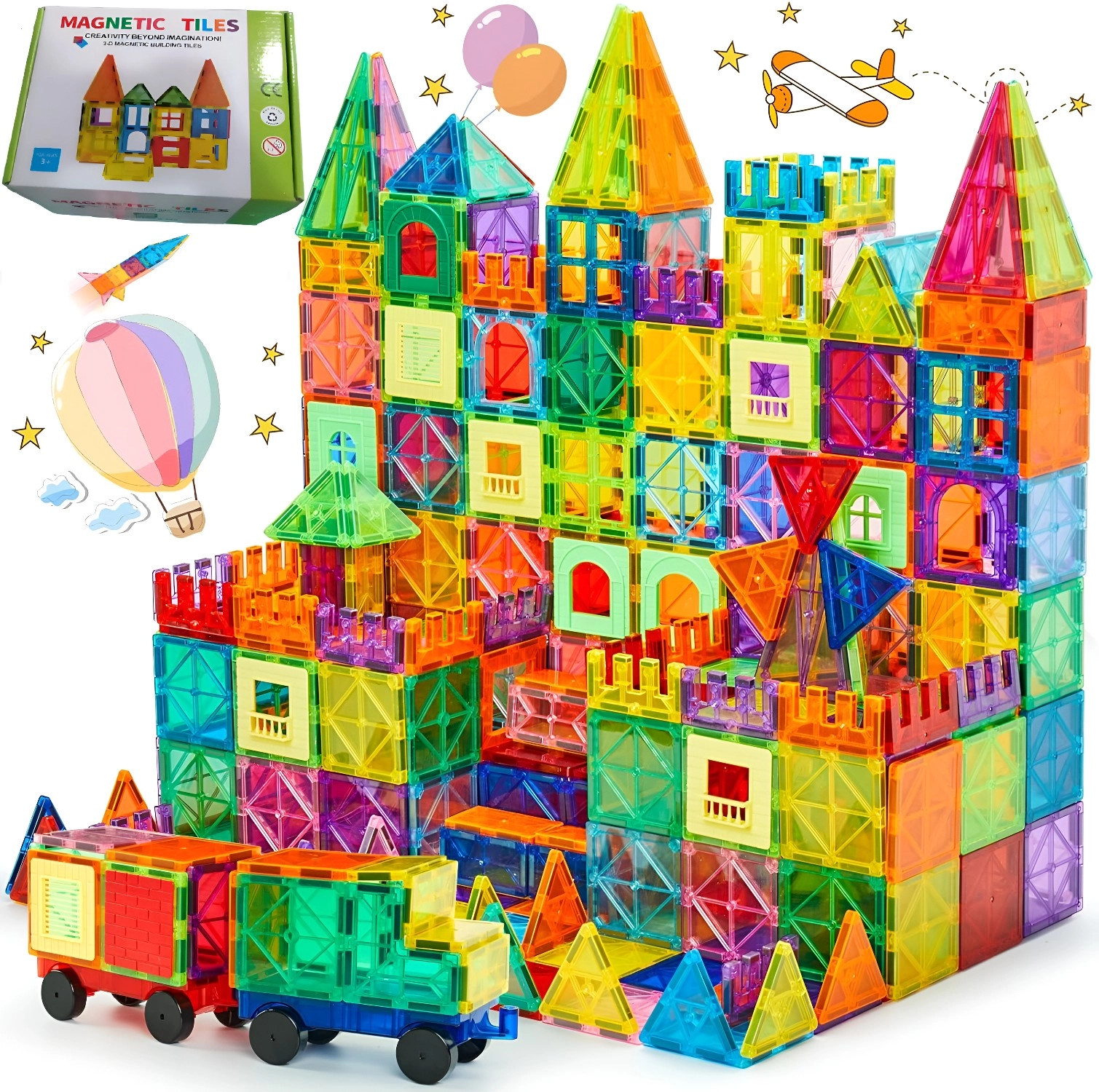 ESSENTIALS 360 Magnetic Tiles - 108 pcs