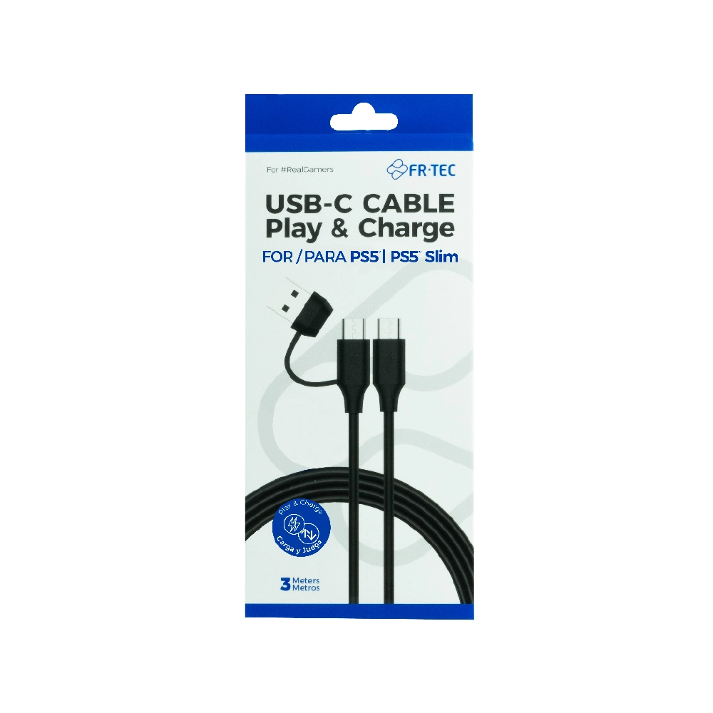 PS5 Play And Charge Cable USB-C to USB-A 3m