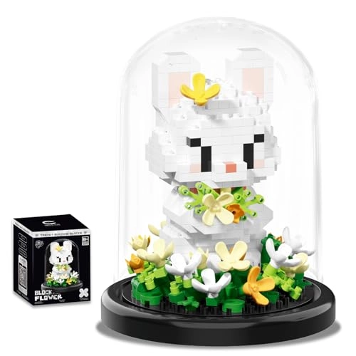 Artificial Flower Animal Building Set - Osmanthus Rabbit