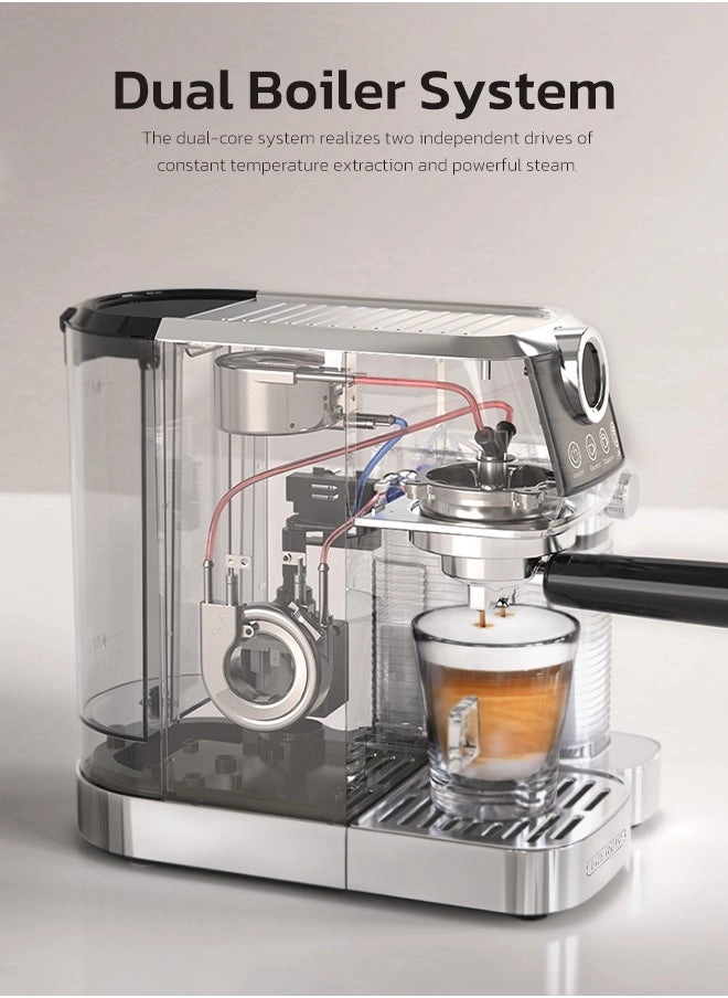 3-in-1 Semi-Automatic Espresso Machine & Milk H13A