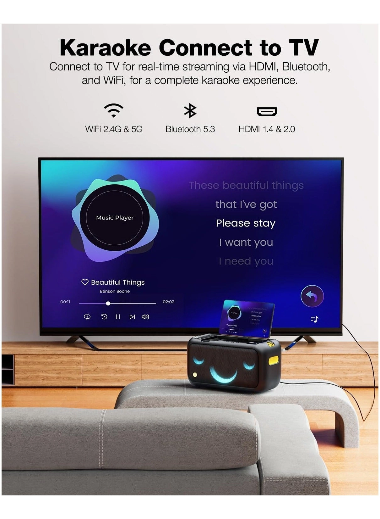 Break X1 - 2 wireless microphones 800W peak to peak power