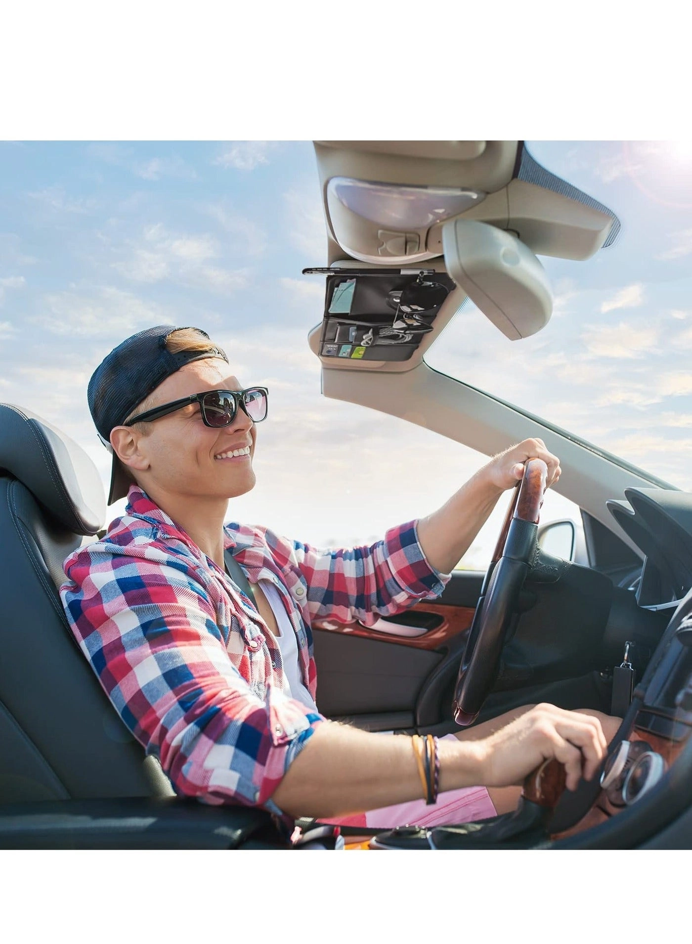 Car Sun Visor Interior Accessories Cards - 2 Pack 8 CD or DVD Sleeves