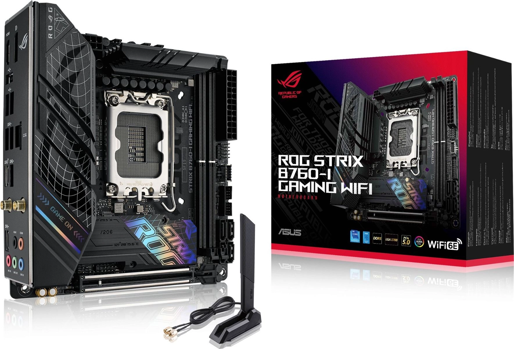 ASUS Rog Strix B760-I - mini-ITX DDR5 Wi-Fi 6E