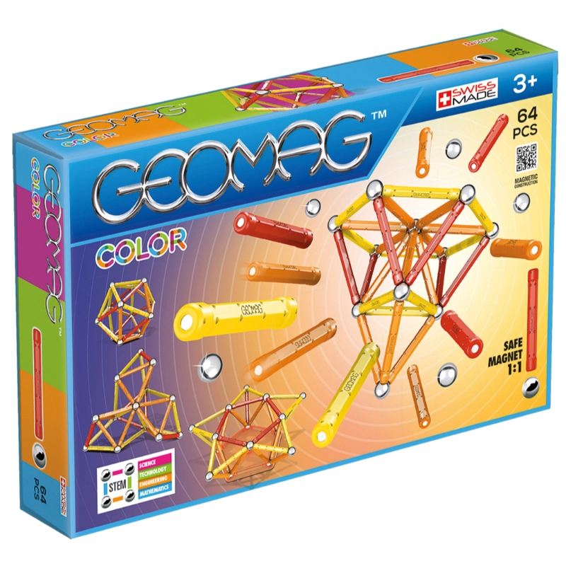 Glow Color Magnetic Construction Toy - 64 pcs