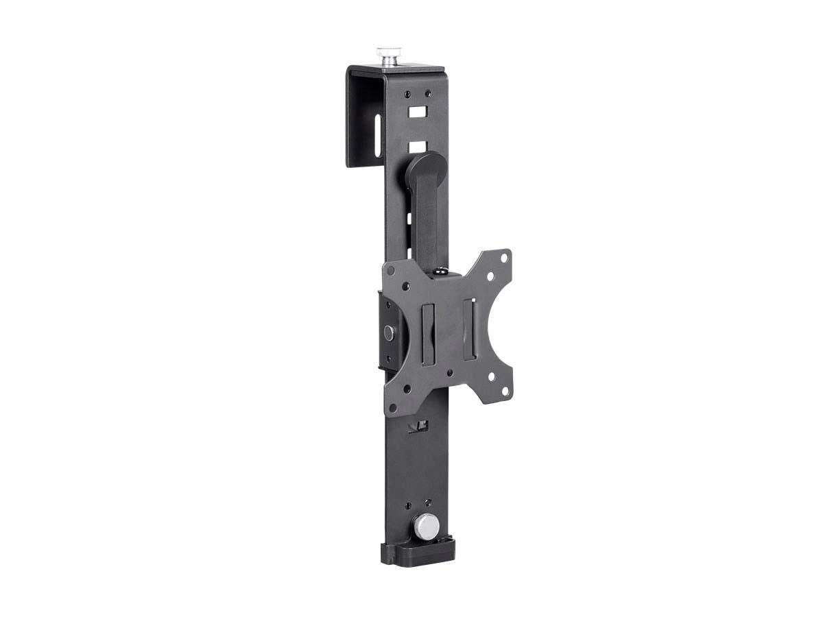 Cubicle Flat Panel Monitor Mount - 10 Easy Height Adjustments Up to 17.6lbs Black