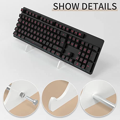 RUNJRX Keyboard Stands - 1-Tier Transparent