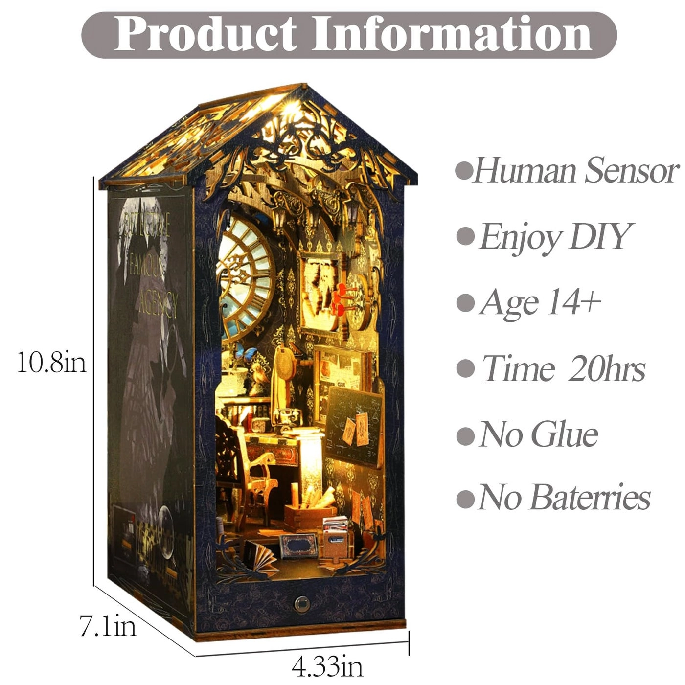 DIY Book Nook Kit - Detective Agency