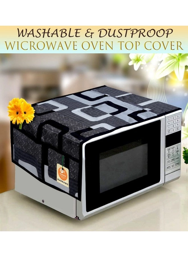 Microwave/Oven Top Cover - 4 Utility Pockets Polyester