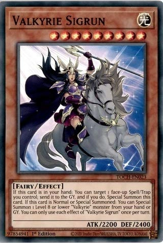 Yugioh Singles Anime Valkyrie Sigrun TOCH-EN023