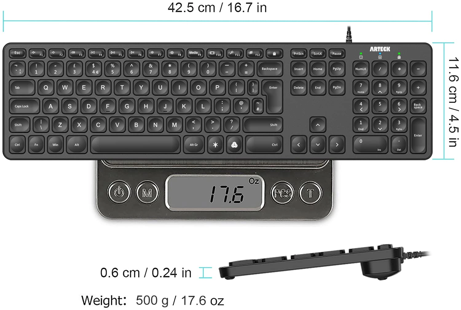 HA305-3B - QWERTY Wired