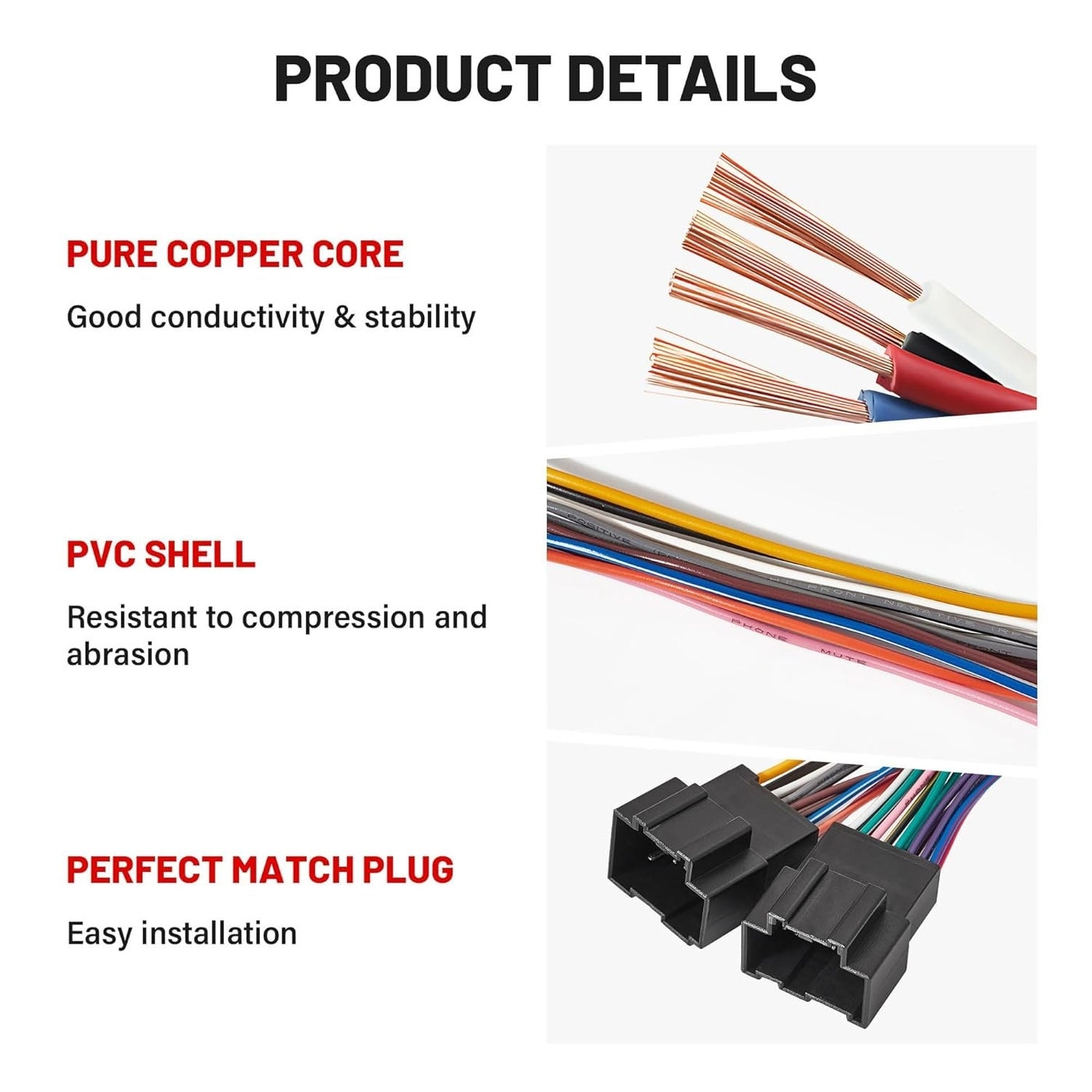 Radio Wiring Harness - 2006-2013 GM GMC Sierra Chevy Impala Buick Cadillac