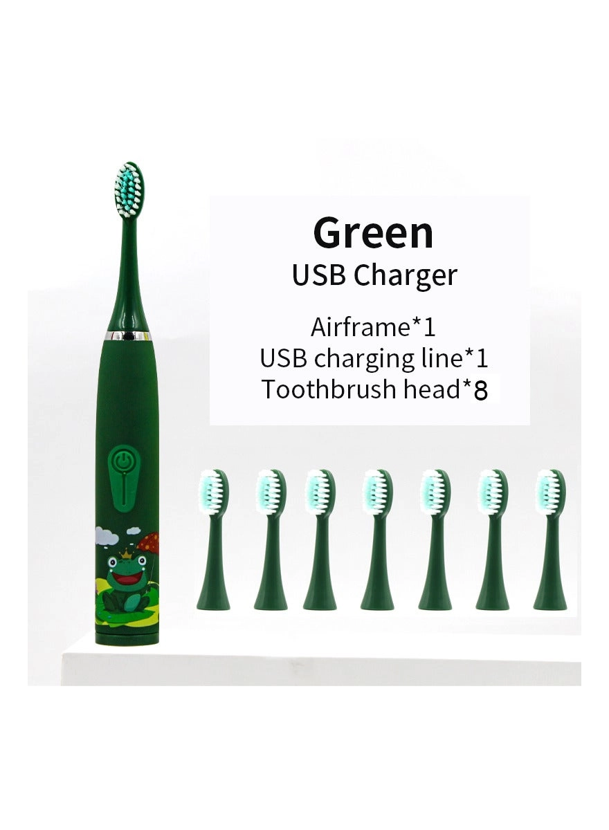 Electric Toothbrush - Children's Cartoon Pattern Ultrasonic