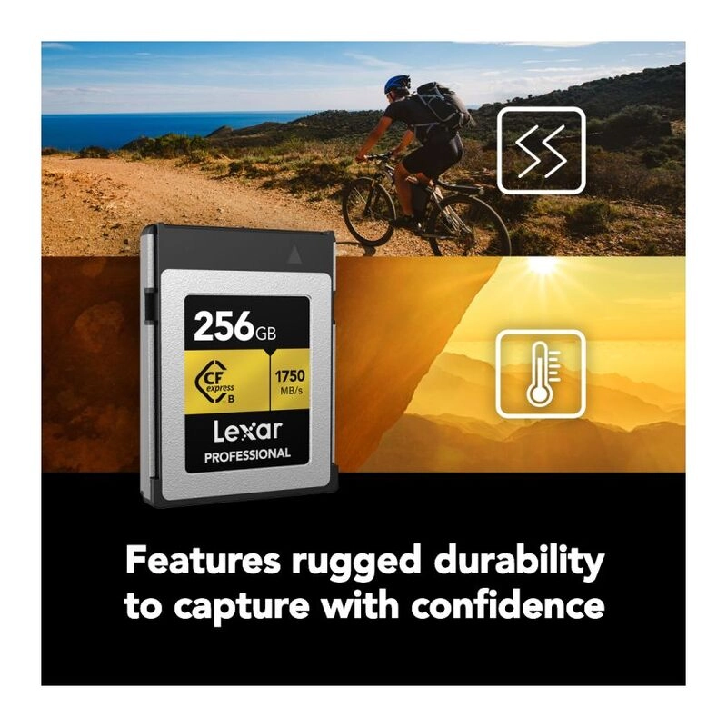 Professional CFexpress Type-B - Up To 1750MB/s Read 1000MB/s Write 256GB