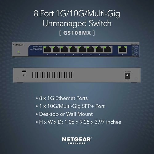 GS108MX-100EUS - 8-ports