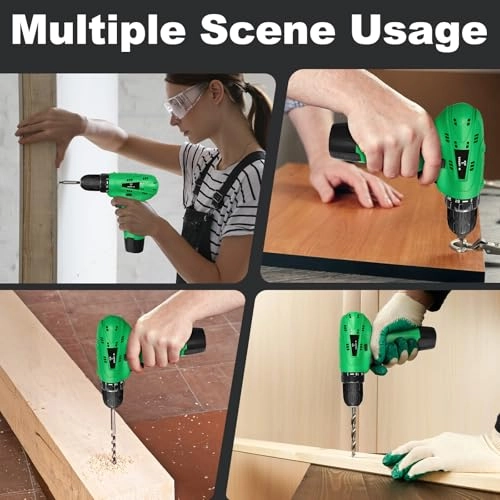 Cordless Drill Set - 1500 Milliamp Hours 12 Volts