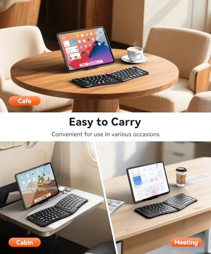 Ergonomic Foldable Keyboard - Wireless