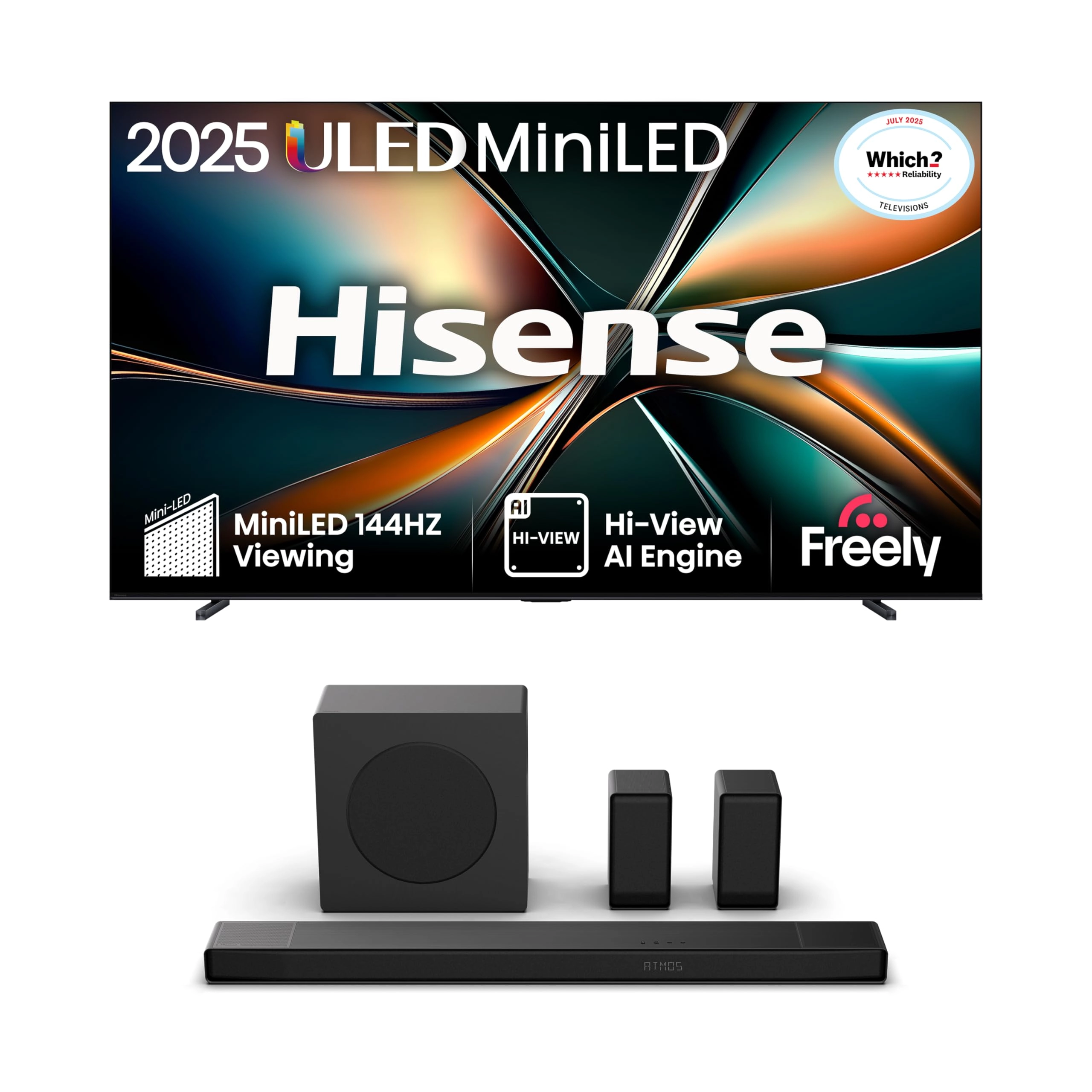 Hisense 85U7QTUK - 85 inches + AX5140Q