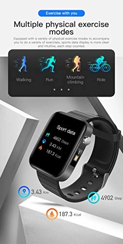 Smart Watch - 1.54" 240*240 Heart Rate Blood Pressure IP67