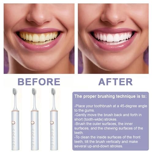 Sonic Electronic Toothbrush - 6 Modes Smart Timer