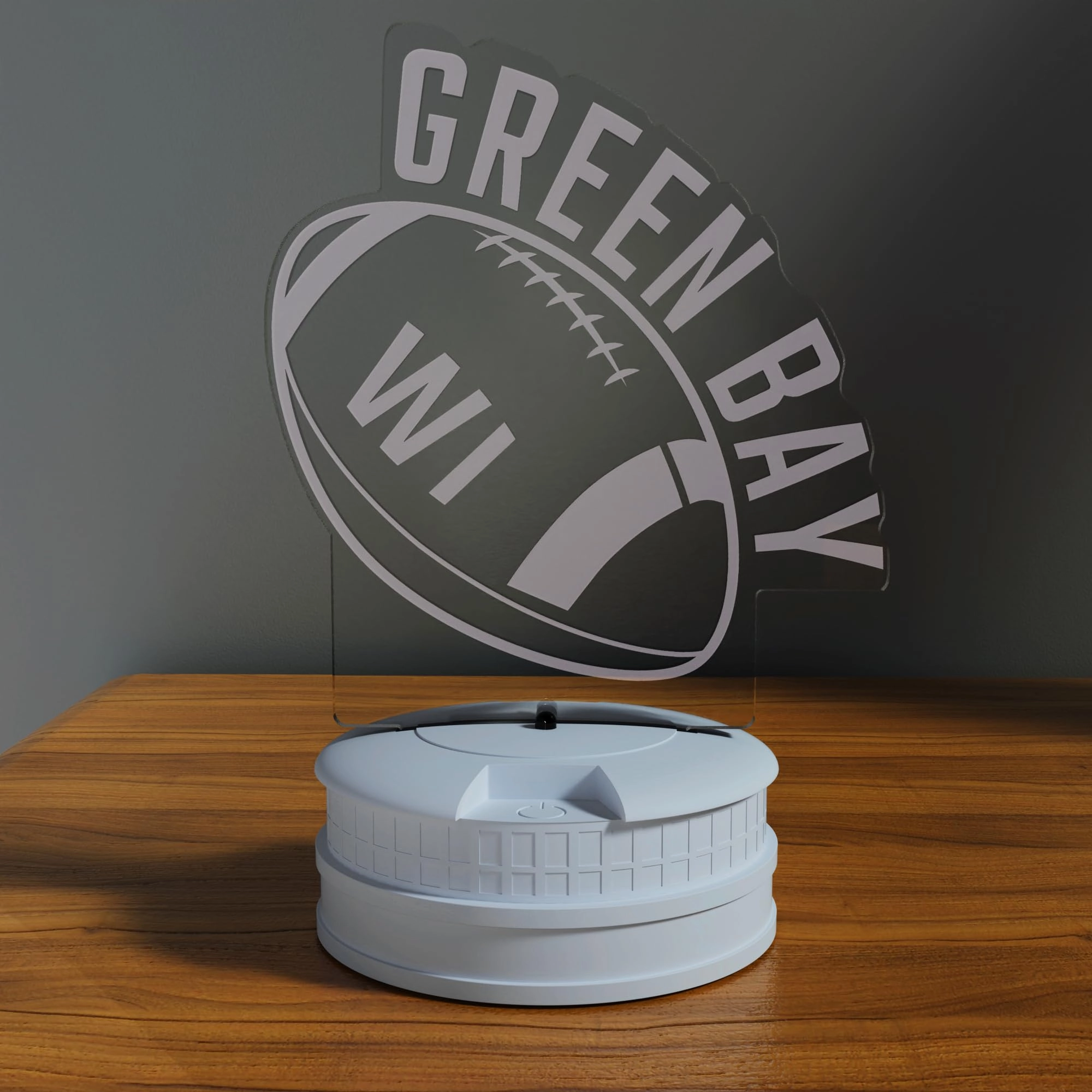 3D Football Green Bay Night Light - USB Green Bay Multicoloured#2