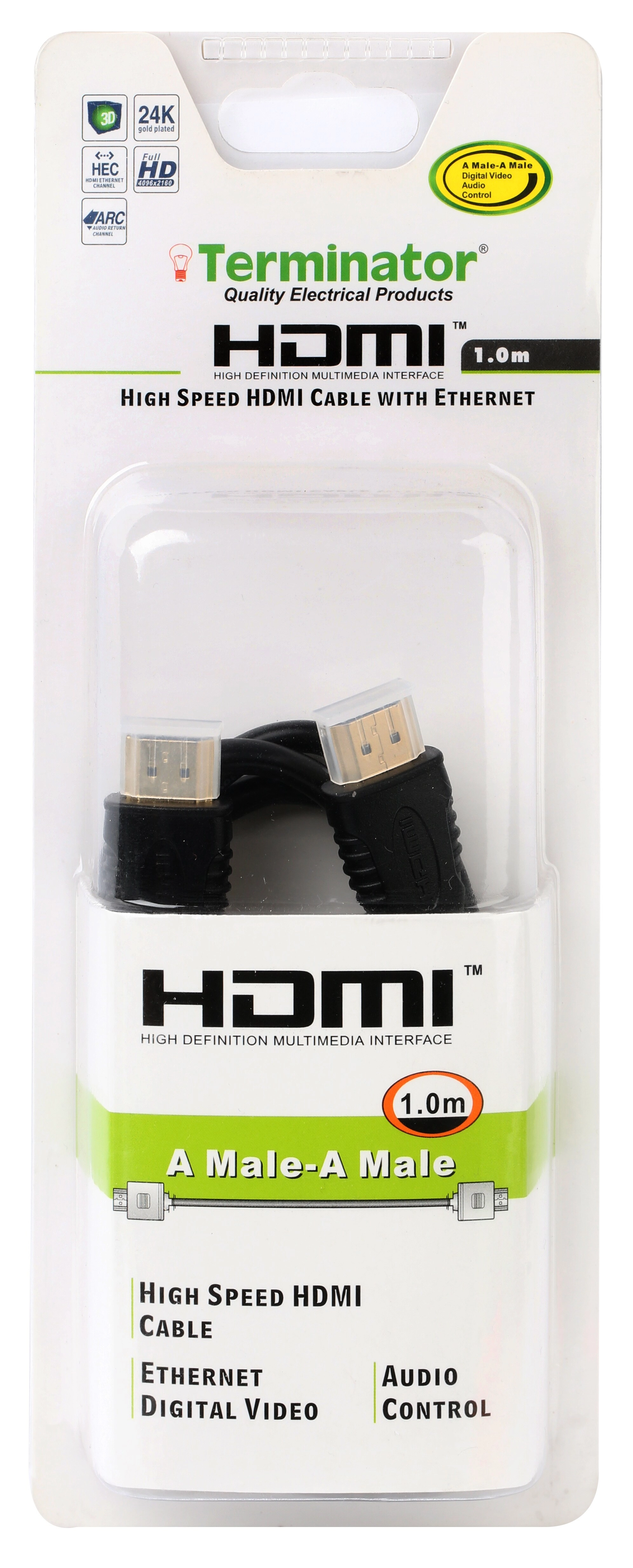 HD HDMI Cable 1m with Ethernet