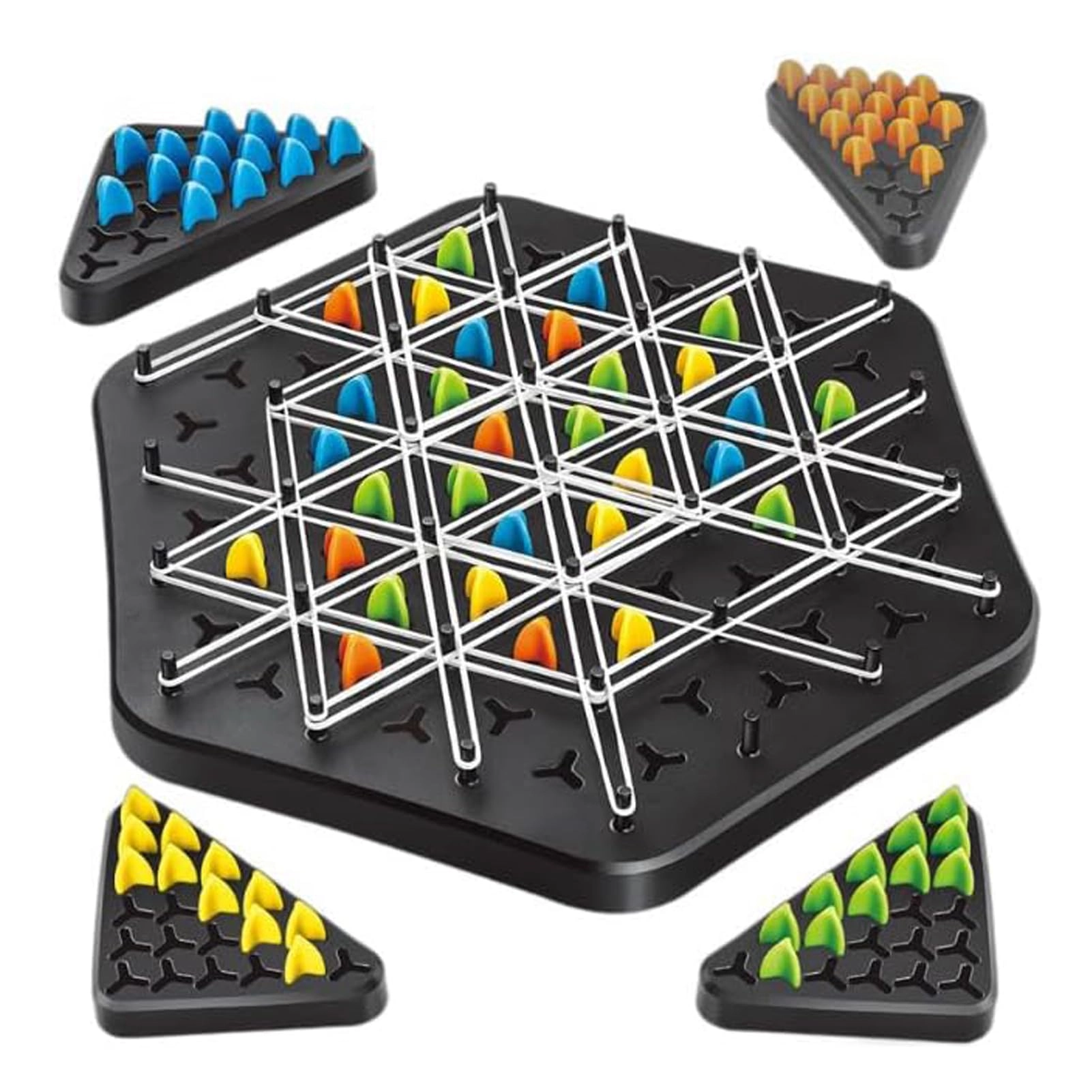 Chain Triangle Chess - Rubber Band Educational