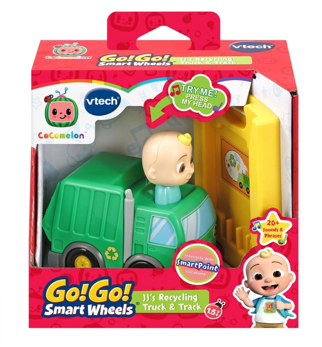 CoCoMelon Go Go Smart Wheels JJ Recycling Truck