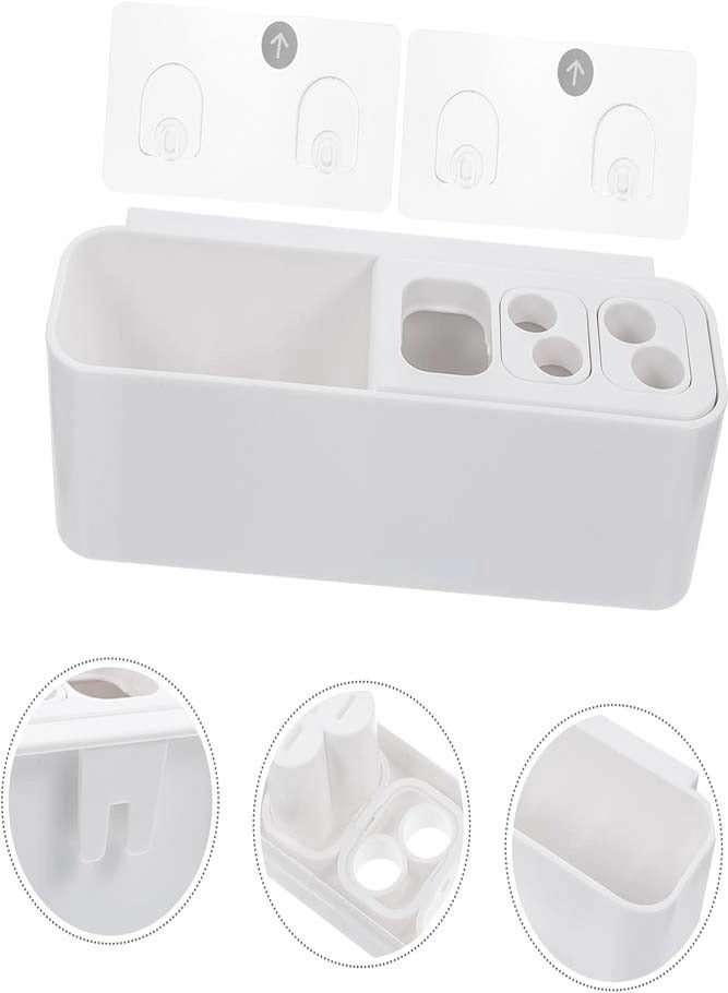 Wall-Mounted Electric Toothbrush Holder - 2pcs Auto Lock & Gravity Release