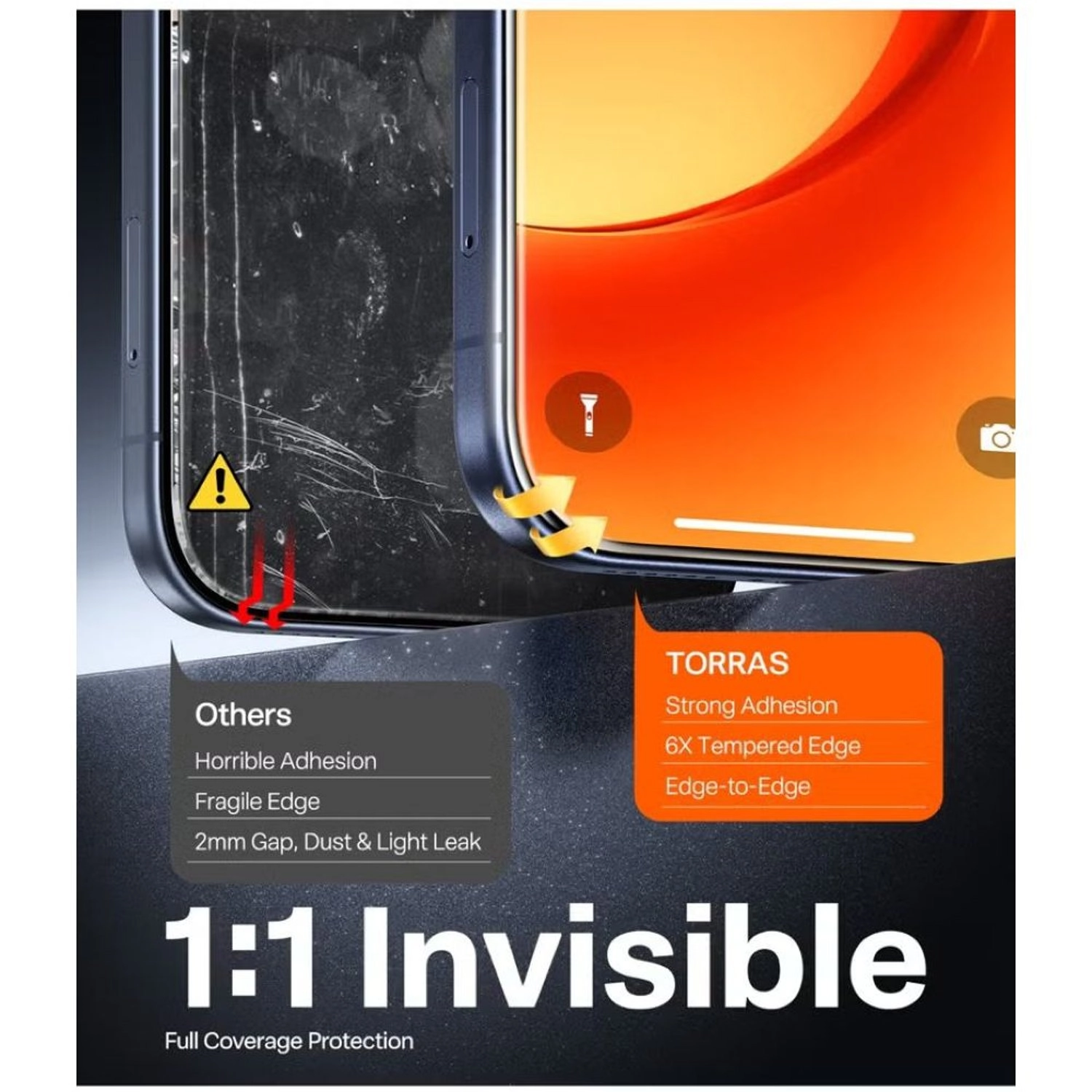 Clear Tempered Glass Screen Protector for iPhone 17 Air