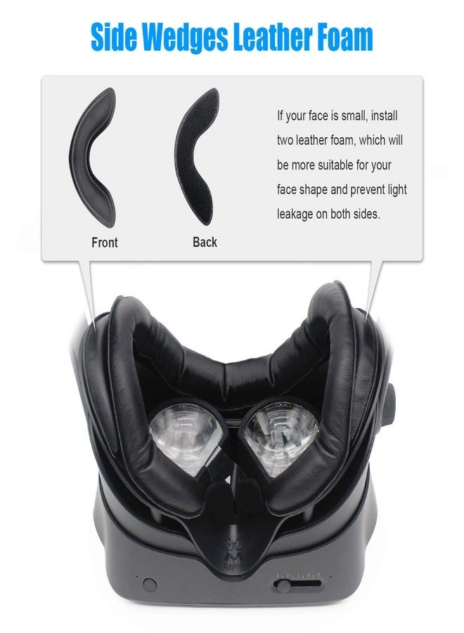 Facial Interface Bracket + PU Leather Foam Face Cover Pad + Anti-Leakage Nose Pad + Protective Lens Cover