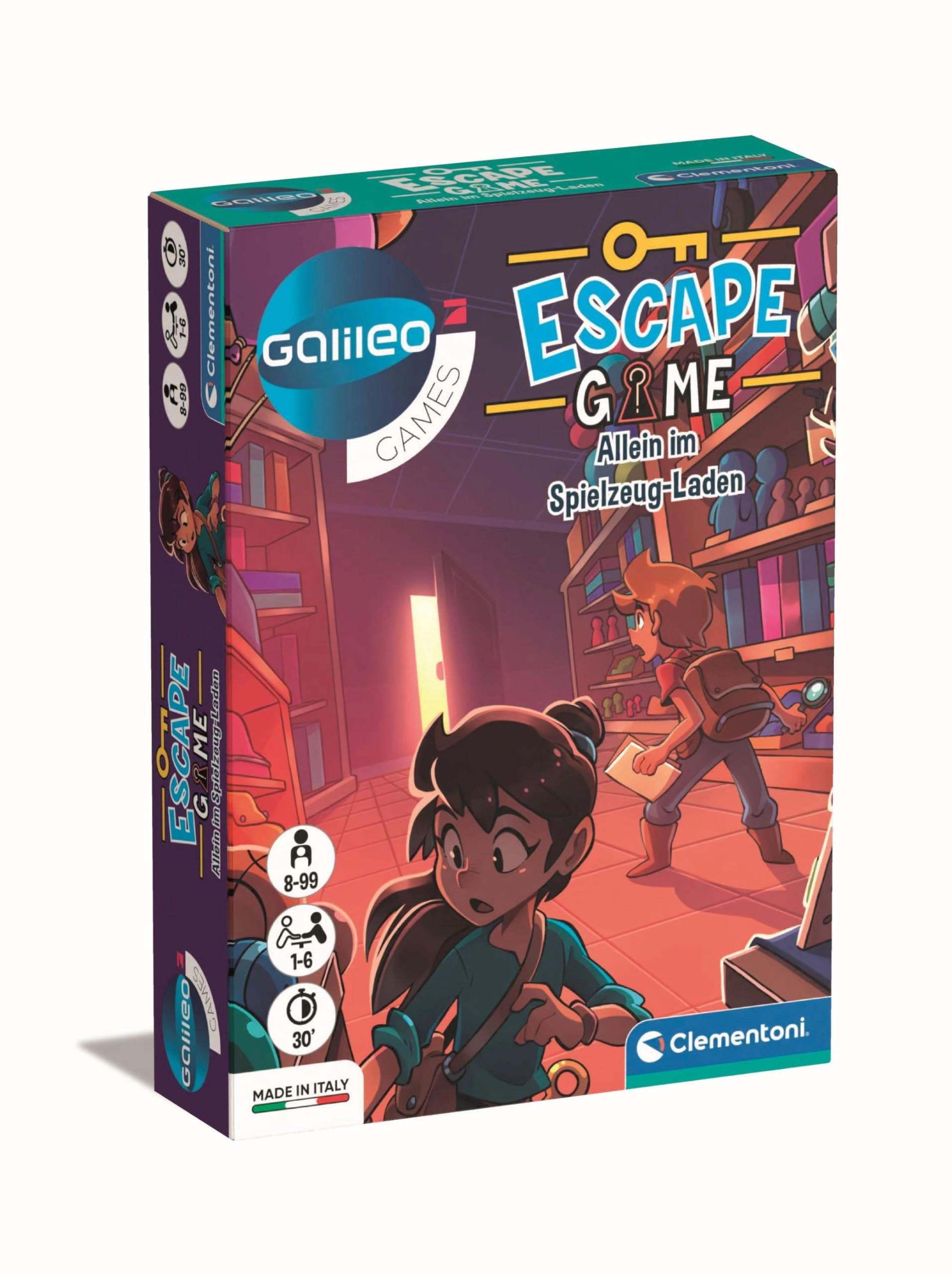 Clementoni Galileo Escape Game: Alone in the Toy Shop (German)