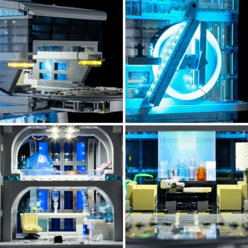 Set of Lights for LEGO 76269 Avengers Tower Building Model - Plastic 3