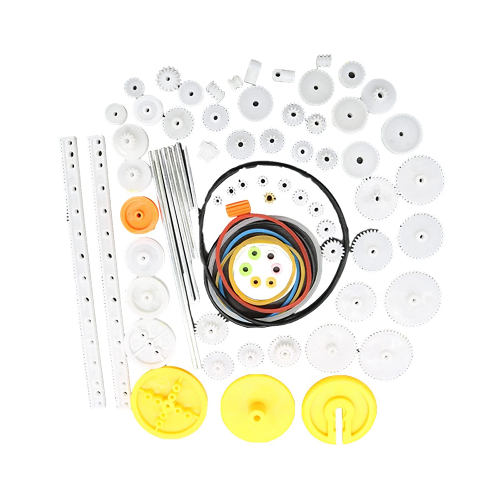 TECKEEN DIY Plastic Gear Kit - Car,Robot