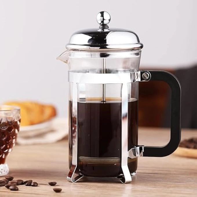 French Press - HighHeat Borosilicate Glass 304 Stainless Steel Filter 600Ml20Oz