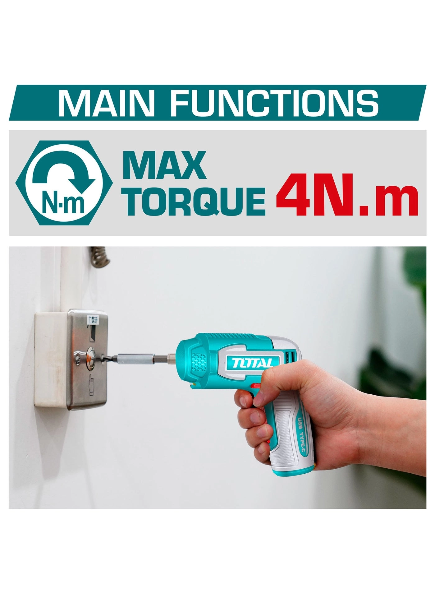 4V Cordless Screwdriver