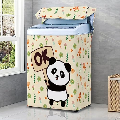 Washing Machine Cover - Top Loader S Blue petals