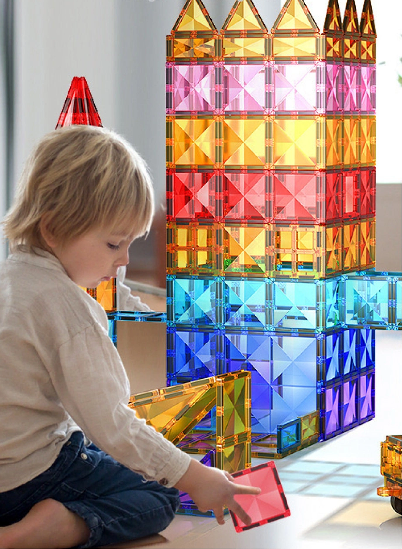 Magnetic Building Blocks - Child-Safe Smooth-Edge