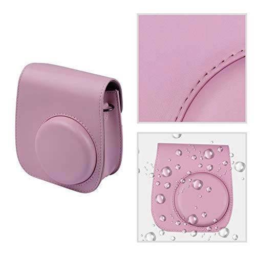 Instant Camera Accessories Kit + Camera Bag + Camera Strap + Photo Album + Photo Clips + Photo Frame + Hanging String + Stickers + Pen + Filt - 12-in-1 leather