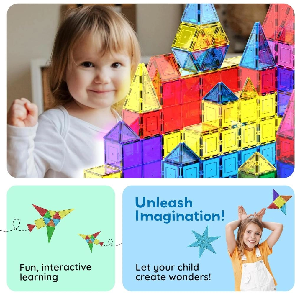 Magnetic Building Blocks - 100pcs