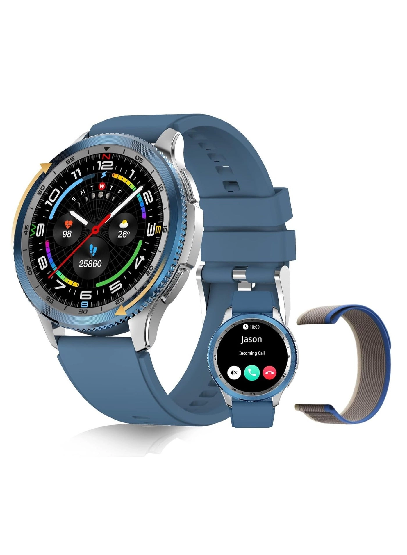 PEJE Rotatable Dial Smart Watch - 1.43 inch