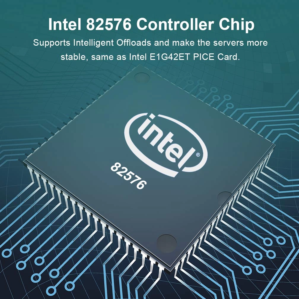 82576 - PCI Express 2.1 X1 Ethernet