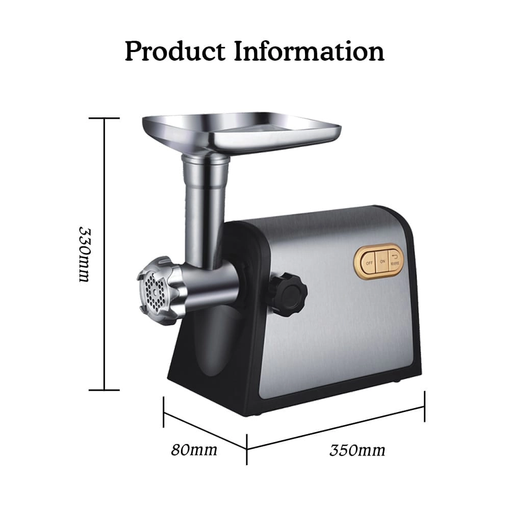 Electric Meat Grinder - 3000W 3-in-1 Stainless Steel