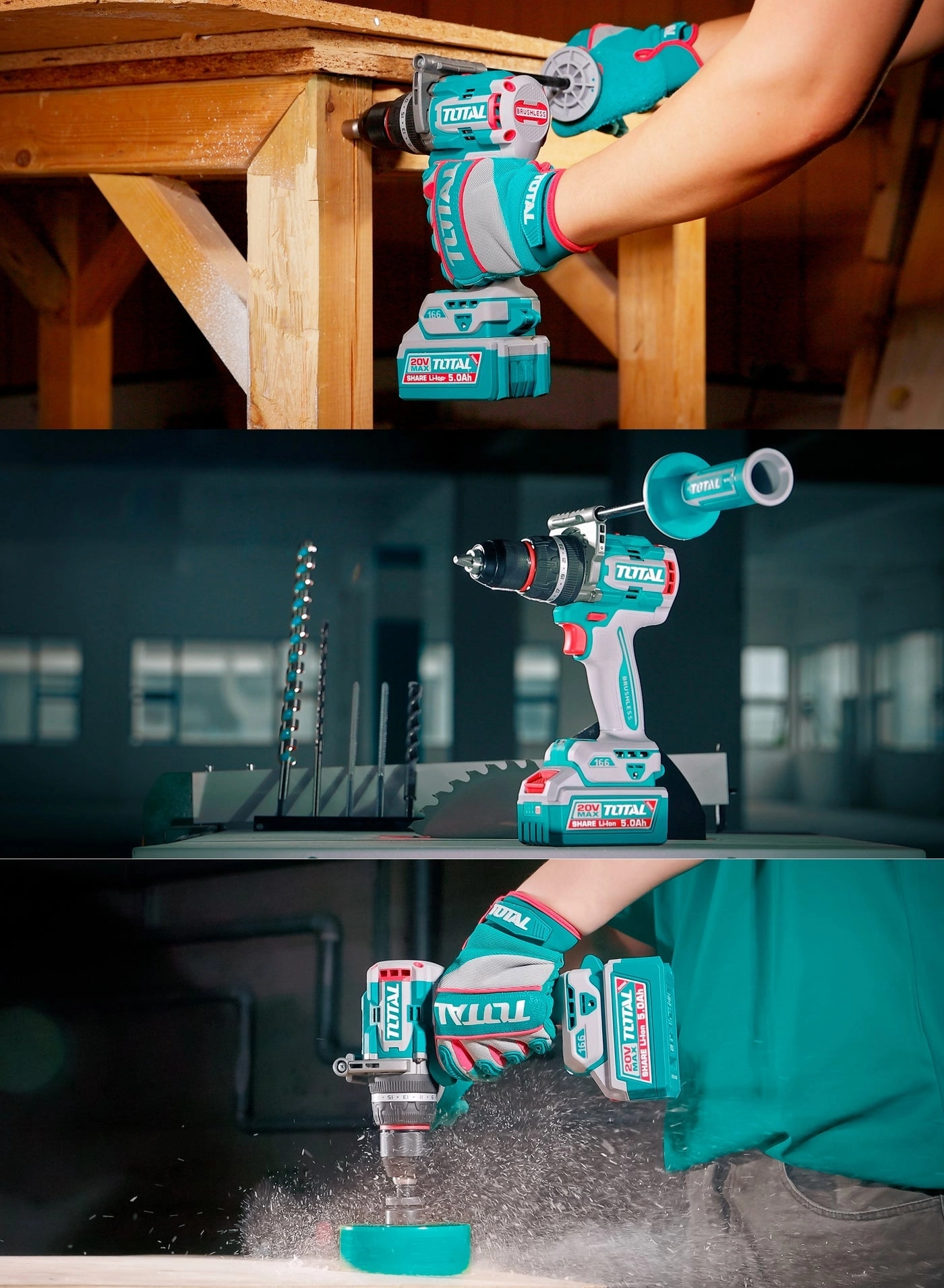 Impact Drill - 2x5.0Ah 20V