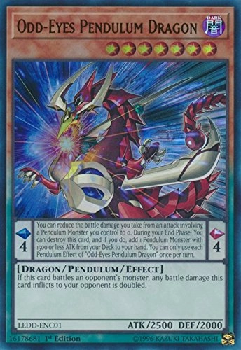 Yu-Gi-Oh! Odd-Eyes Pendulum Dragon - LEDD-ENC01 - 1pcs