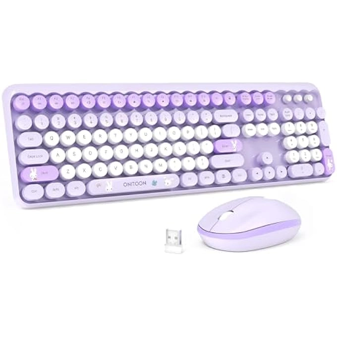 Ergonomic Wireless Rechargeable Bluetooth Keyboard - Wired/Wireless
