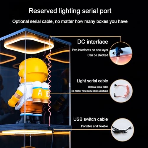 Acrylic Display Case - 62x30x20 cm for Lego 76139 Car Model