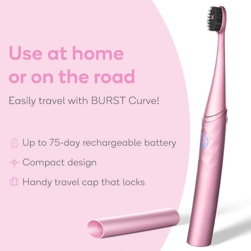Nova Toothbrush - 2 Pack Pink & Green Sonic 18000 VPM